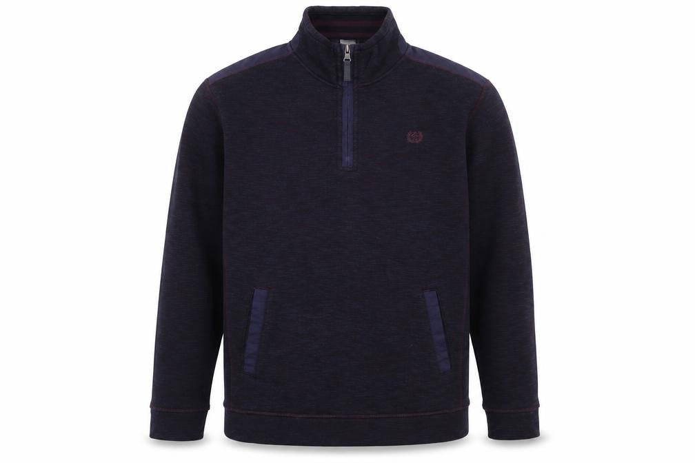 Easy Mens Blue Polyester Pullover Sweatshirt Size S