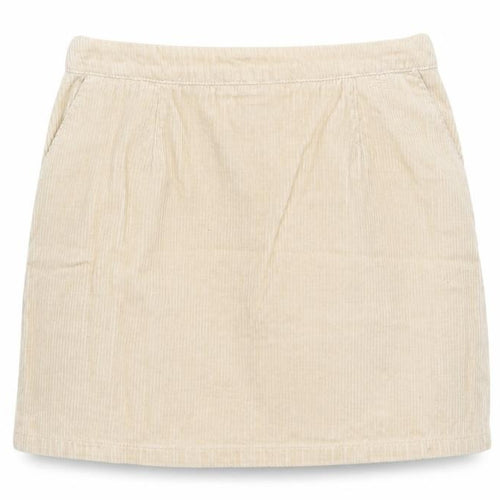 New Look Womens Beige Cotton Mini Skirt Size 10 Zip