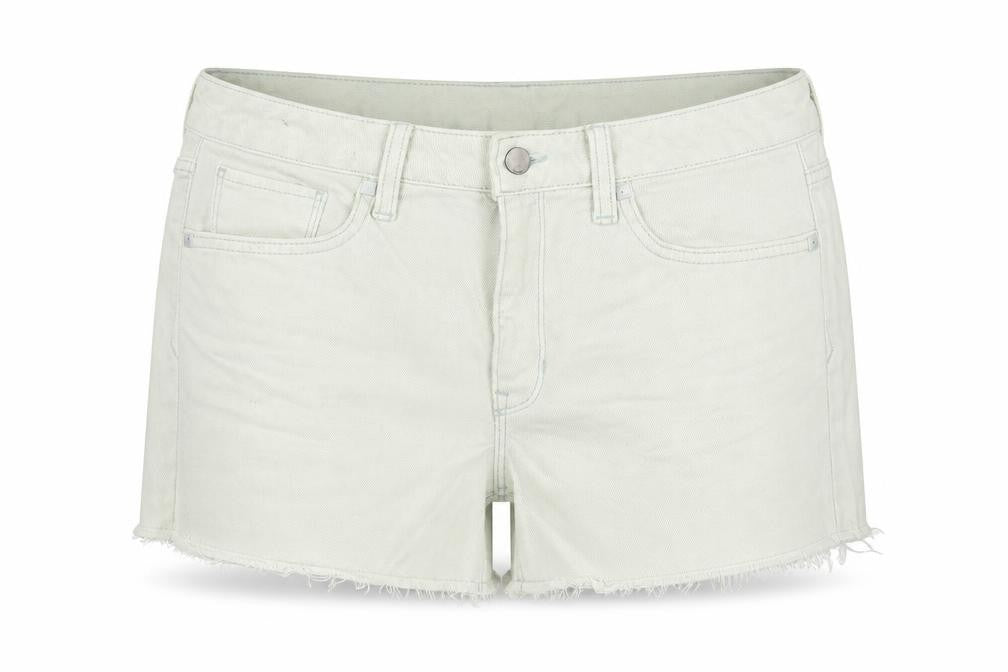 Gap Womens Green Cotton Cut-Off Shorts Size 10 Slim Zip