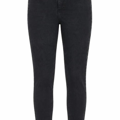 Topshop Womens Black Cotton Skinny Jeans Size 28 in L30 in Regular Zip