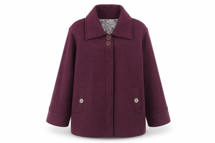 Ann De Lancay Womens Purple Jacket Blazer Size 16 Button