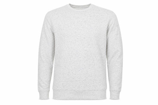 Front view of Primark men’s grey polyester pullover sweatshirt, size M