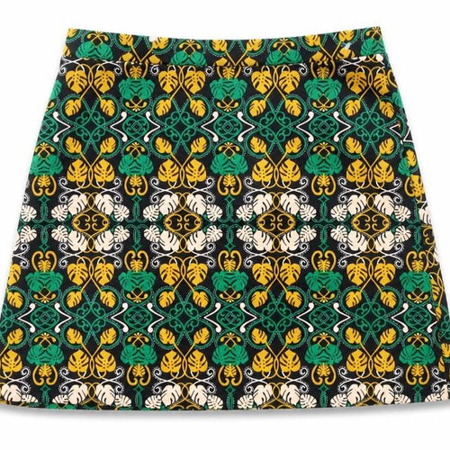 H&M Womens Multicoloured Geometric Polyester Straight & Pencil Skirt Size S