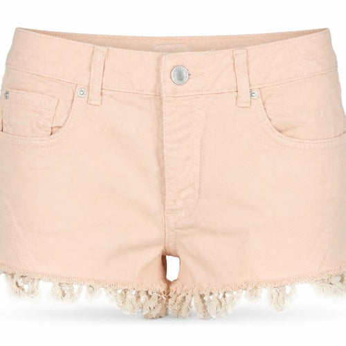 Miss Selfridge Womens Pink Cotton Hot Pants Shorts Size 6 Regular Zip
