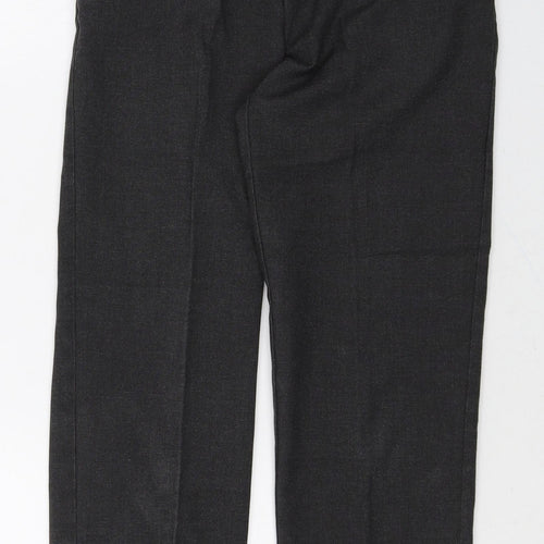 TU Boys Black Polyester Dress Pants Trousers Size 12 Years Regular Zip