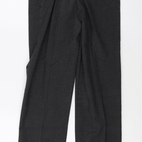 TU Boys Black Polyester Dress Pants Trousers Size 12 Years Regular Zip