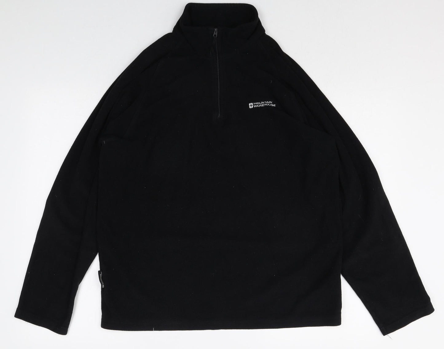 Mountain Warehouse Womens Black Polyester Pullover Sweatshirt Size M Zip