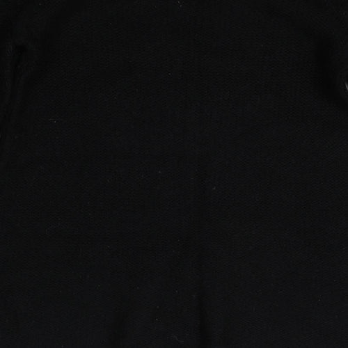 New Look Womens Black Round Neck Acrylic Pullover Jumper Size 12