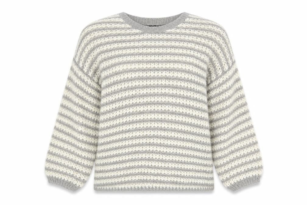Dorothy Perkins Womens Multicoloured Scoop Neck Striped Acrylic Pullover Jumper Size 12