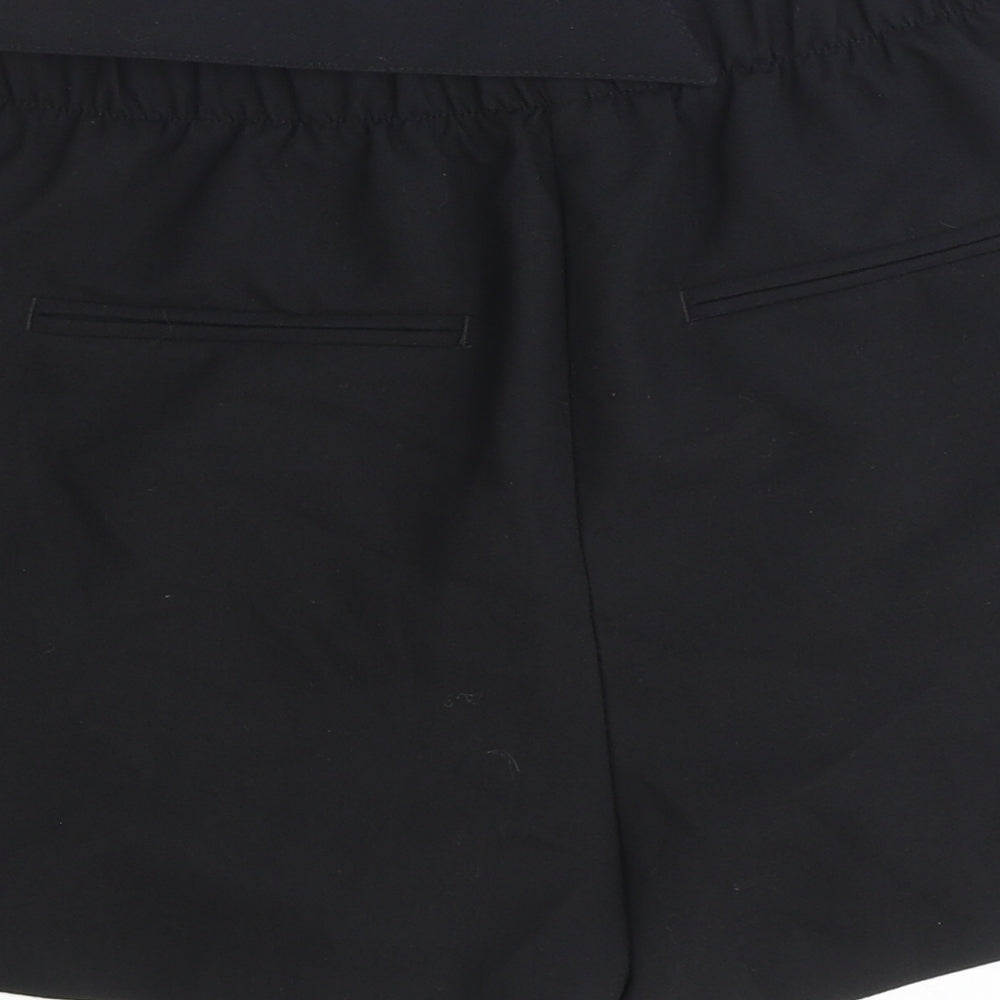 Bershka Womens Black Polyester Skort Size 10 Regular Zip - Cargo Pockets