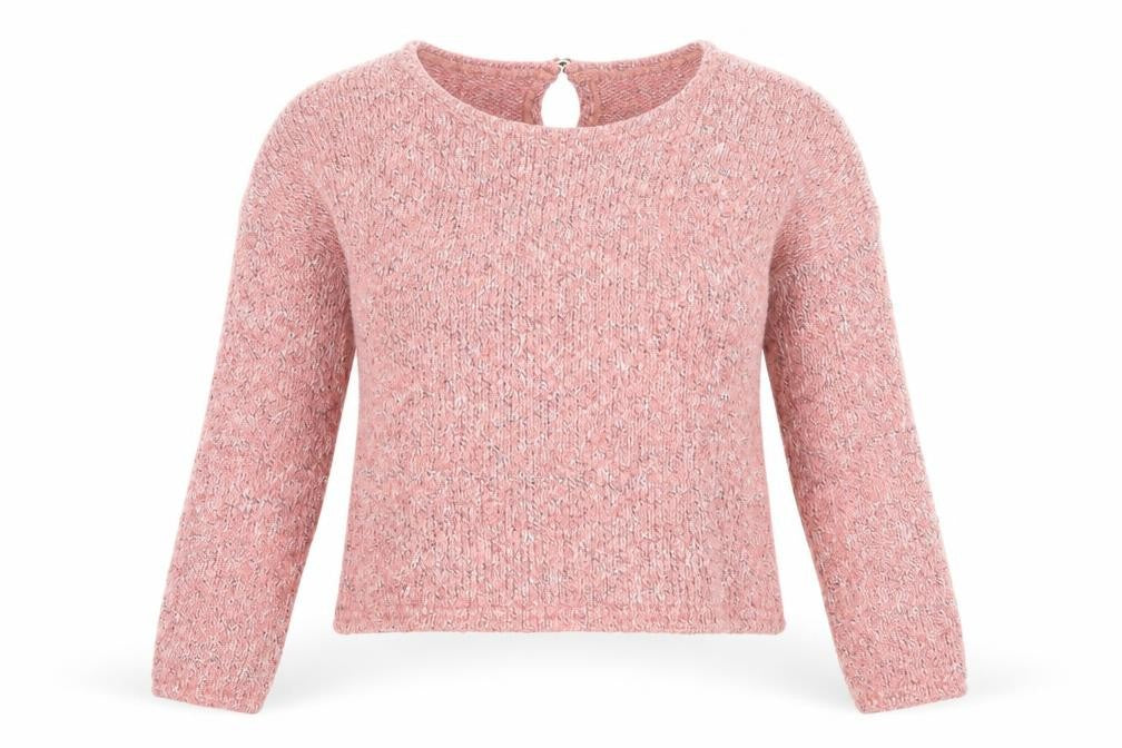 Stay Little Womens Pink Round Neck Cotton Pullover Jumper Size 6