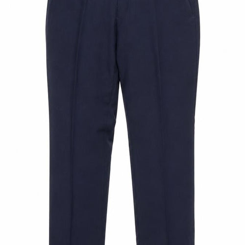 NEXT Mens Blue Polyester Dress Pants Trousers Size 32 in L33 in Regular Zip
