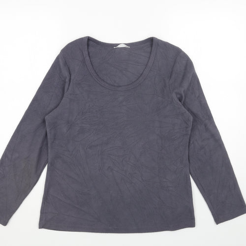 Marks and Spencer Womens Grey Polyester Pullover Sweatshirt Size 14