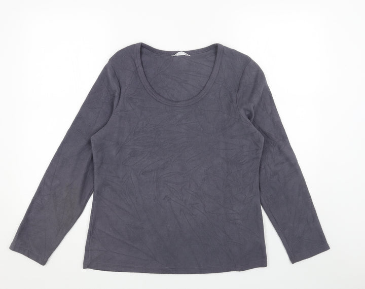Marks and Spencer Womens Grey Polyester Pullover Sweatshirt Size 14