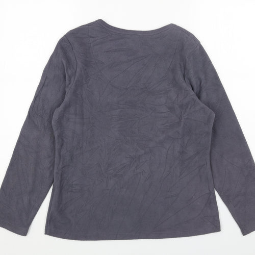 Marks and Spencer Womens Grey Polyester Pullover Sweatshirt Size 14
