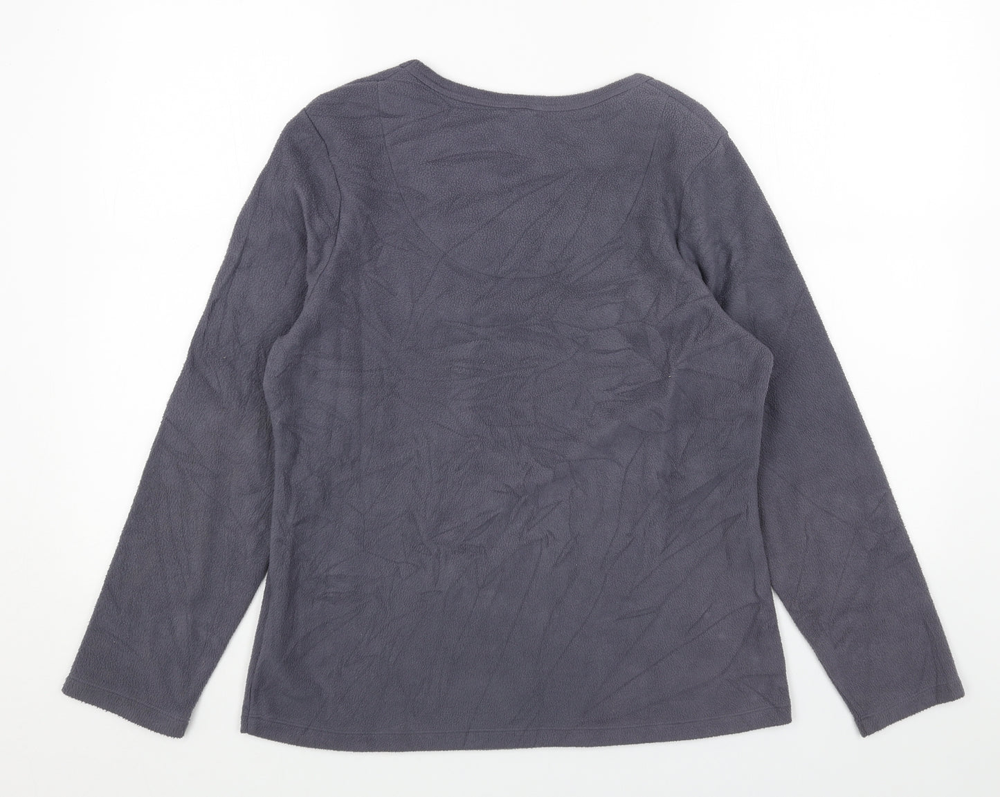Marks and Spencer Womens Grey Polyester Pullover Sweatshirt Size 14