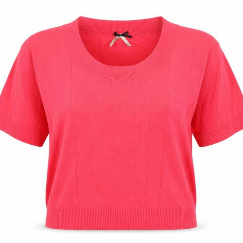 Fashion Union Womens Pink Scoop Neck Acrylic Pullover Jumper Size 16