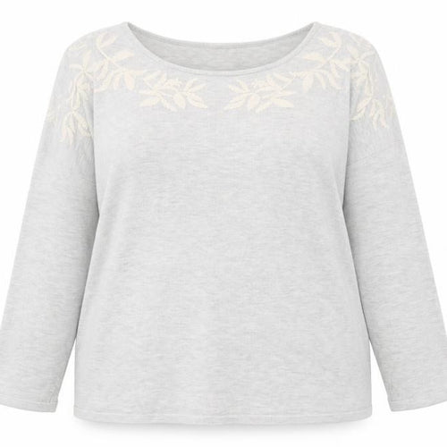 Love Knitwear Womens Grey Scoop Neck Acrylic Pullover Jumper Size 16