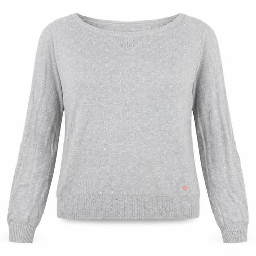 New York Womens Grey Boat Neck Acrylic Pullover Jumper Size XS