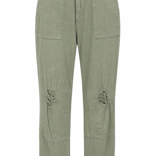 Topshop Womens Green Cotton Straight Jeans Size 8 L26 in Regular Button