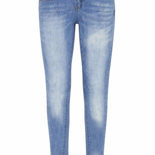 Denim & Co. Womens Blue Cotton Skinny Jeans Size 6 L33 in Regular Button