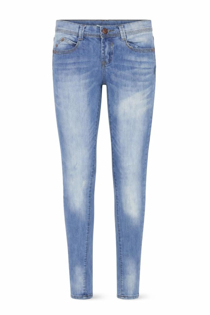 Denim & Co. Womens Blue Cotton Skinny Jeans Size 6 L33 in Regular Button