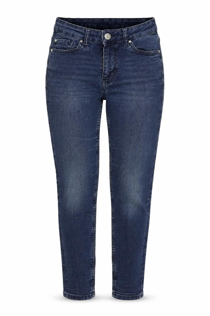 Marks and Spencer Womens Blue Cotton Skinny Jeans Size 8 Regular Zip