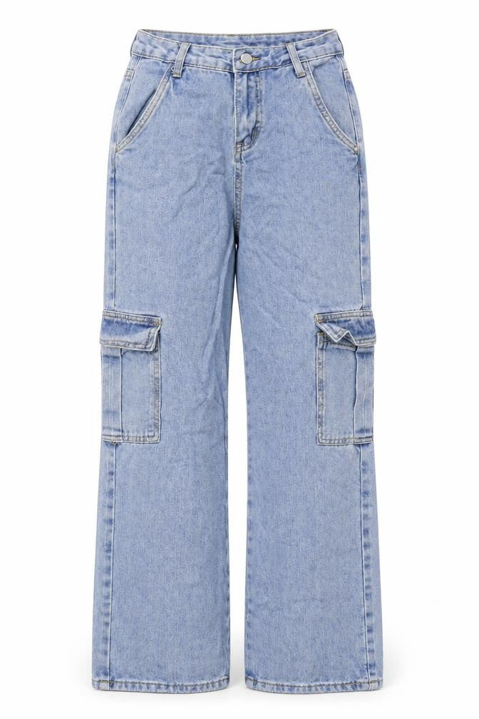 Preworn Womens Blue Cotton Straight Jeans Size 26 in Regular Zip