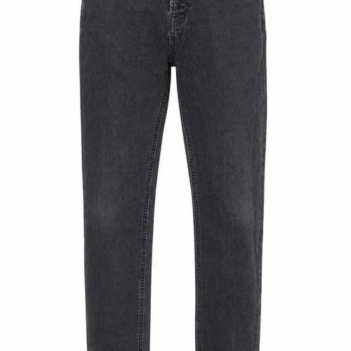 Hoxton Denim Mens Black Cotton Straight Jeans Size 32 in Regular Zip
