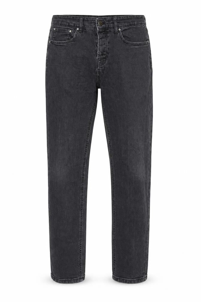 Hoxton Denim Mens Black Cotton Straight Jeans Size 32 in Regular Zip