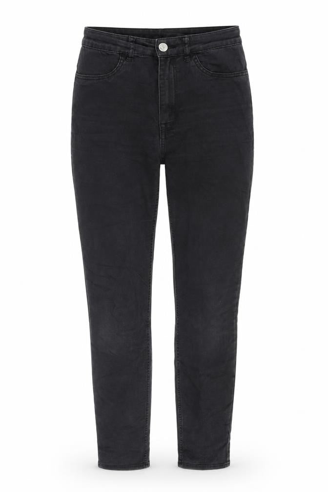 H&M Womens Black Cotton Skinny Jeans Size 8 Slim Zip