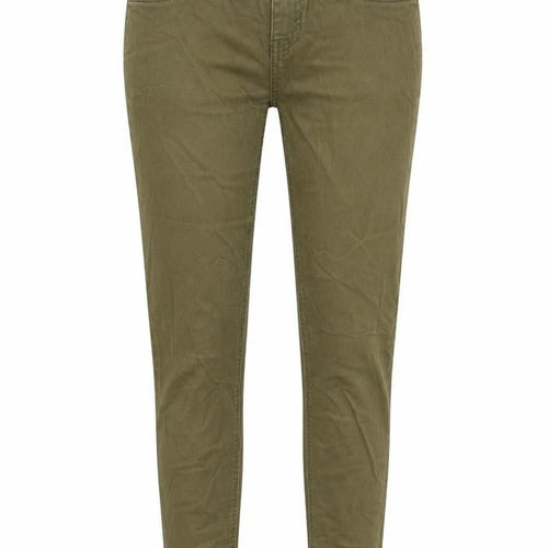 Goldigga Womens Green Cotton Skinny Jeans Size 32 in Slim Zip