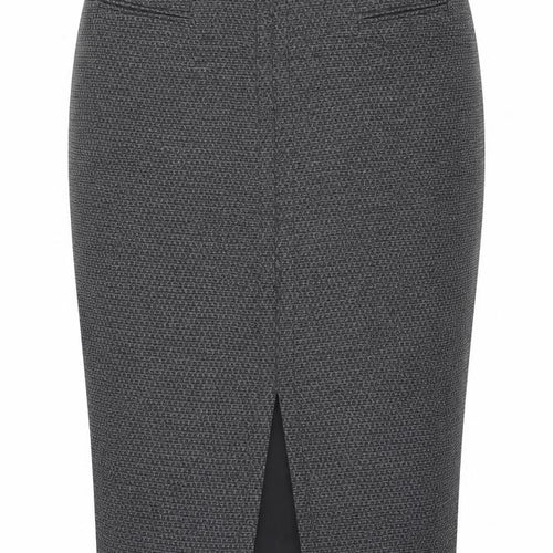 NEXT Womens Black Geometric Viscose Straight & Pencil Skirt Size 8 Zip