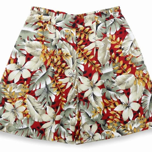 TanJay Womens Multicoloured Floral Viscose Culotte Shorts Size 10 L6 in Regular Pull On