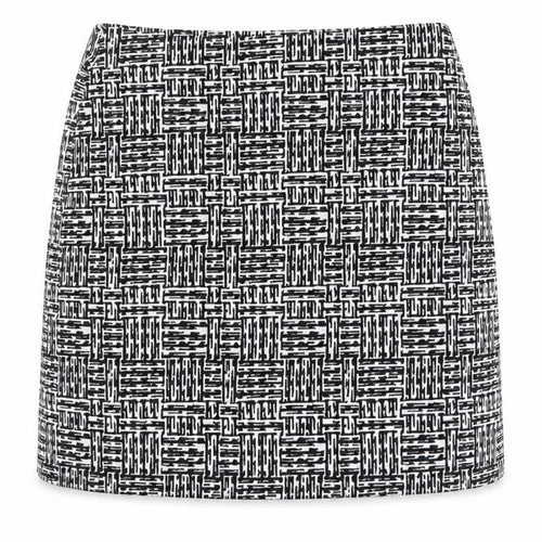 Marks and Spencer Womens Black Geometric Polyester Straight & Pencil Skirt Size 8