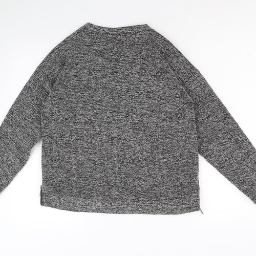 COS Womens Grey Round Neck Cotton Pullover Jumper Size S Pullover
