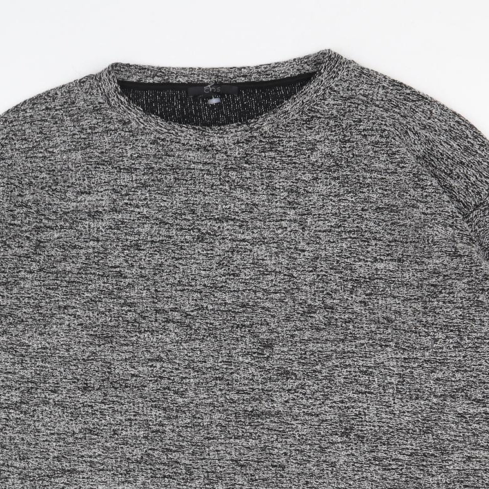 COS Womens Grey Round Neck Cotton Pullover Jumper Size S Pullover