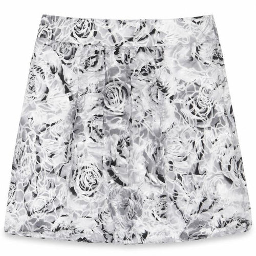 Per Una Womens Grey Floral Viscose Mini Skirt Size 14 Zip