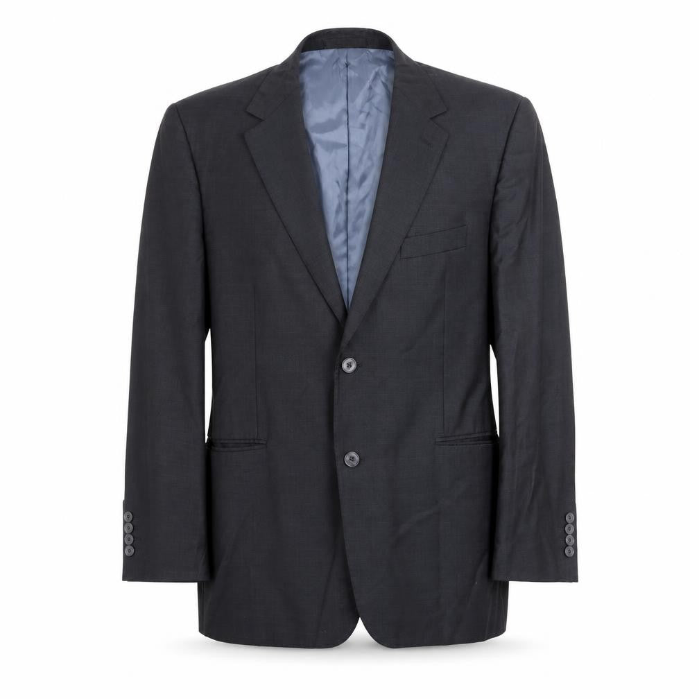 Front view of Ungaro men’s grey viscose jacket suit jacket, size 44, regular