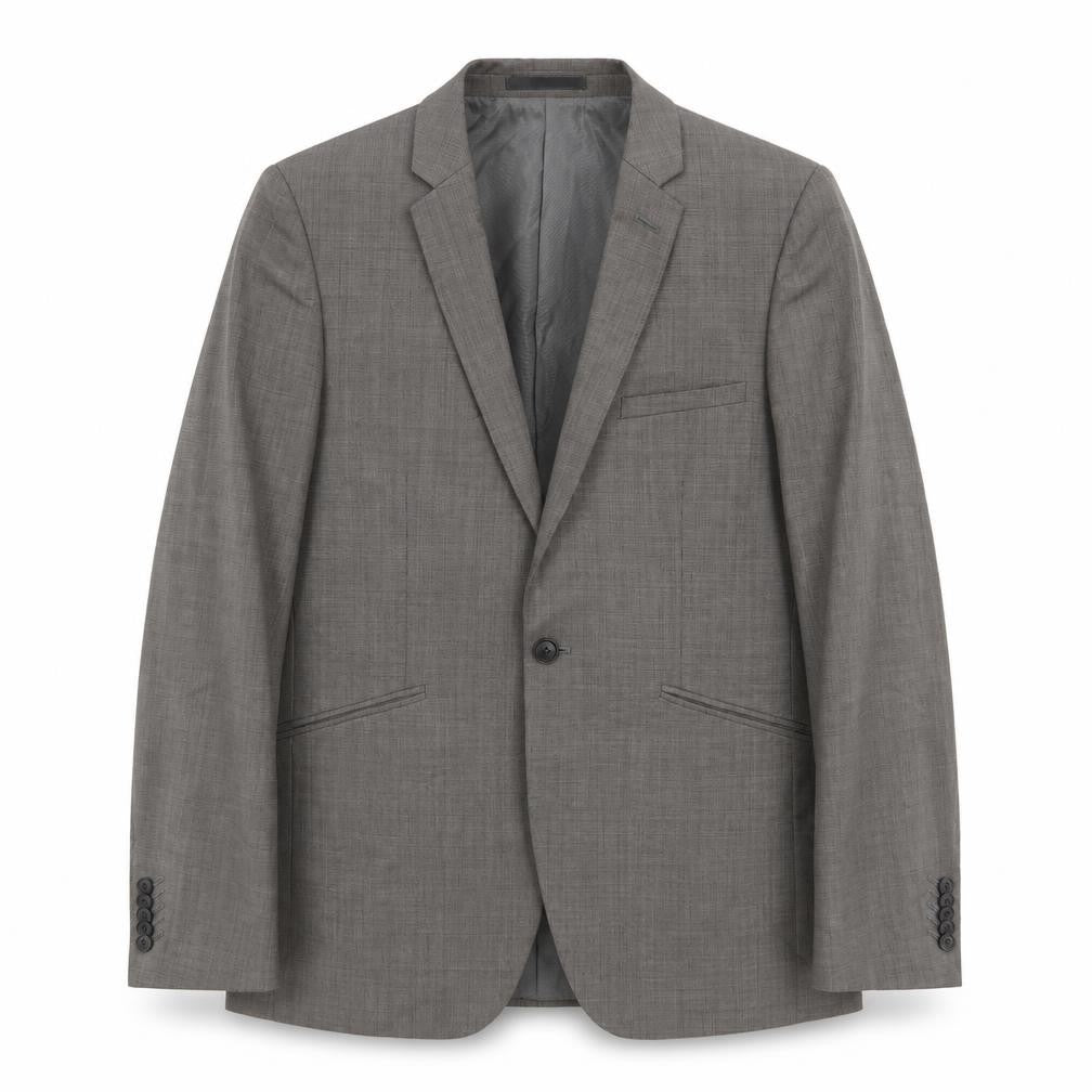 ONESIX5IVE Mens Grey Polyester Jacket Suit Jacket Size 38 Regular