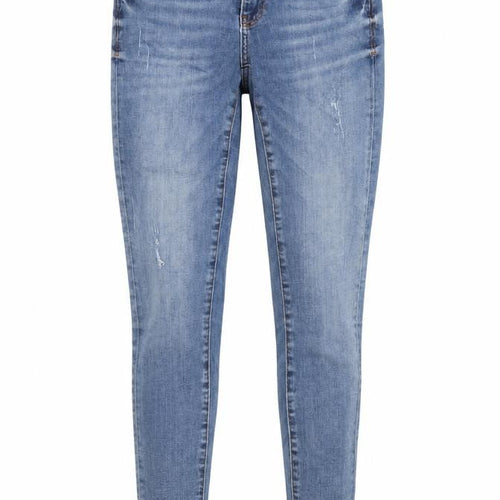 Zara Womens Blue Cotton Skinny Jeans Size 6 Regular Zip