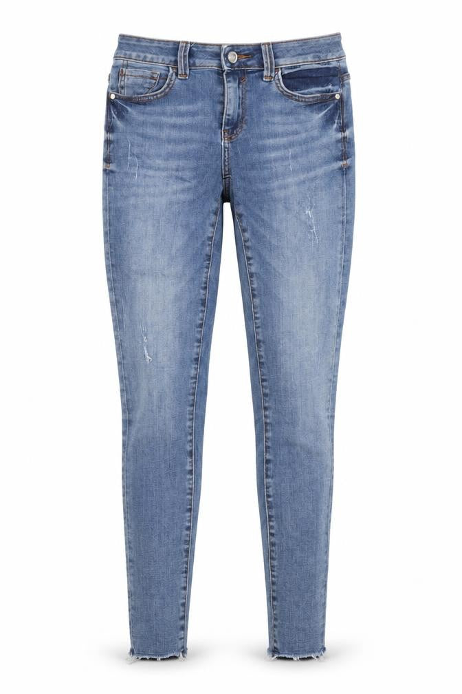 Zara Womens Blue Cotton Skinny Jeans Size 6 Regular Zip