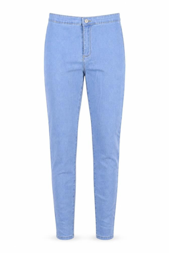 Denim & Co. Womens Blue Cotton Skinny Jeans Size 10 Regular Zip