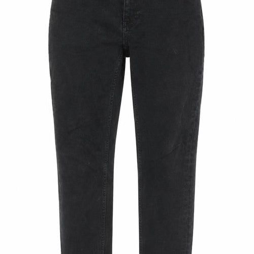 BDG Womens Black Cotton Straight Jeans Size 30 in L30 in Regular Zip