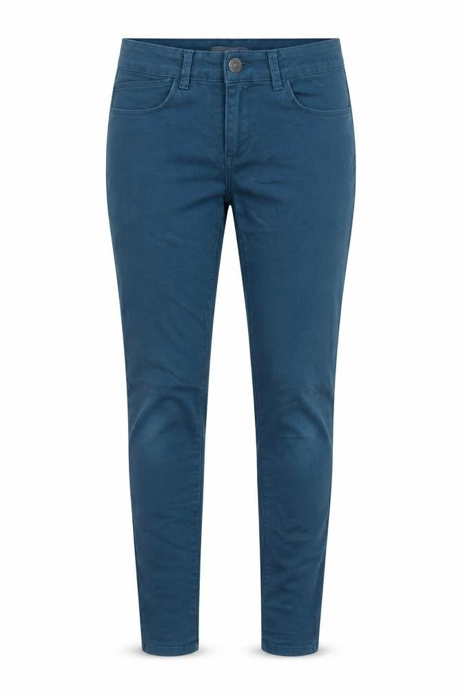 Marks and Spencer Womens Blue Cotton Skinny Jeans Size 8 Regular Zip