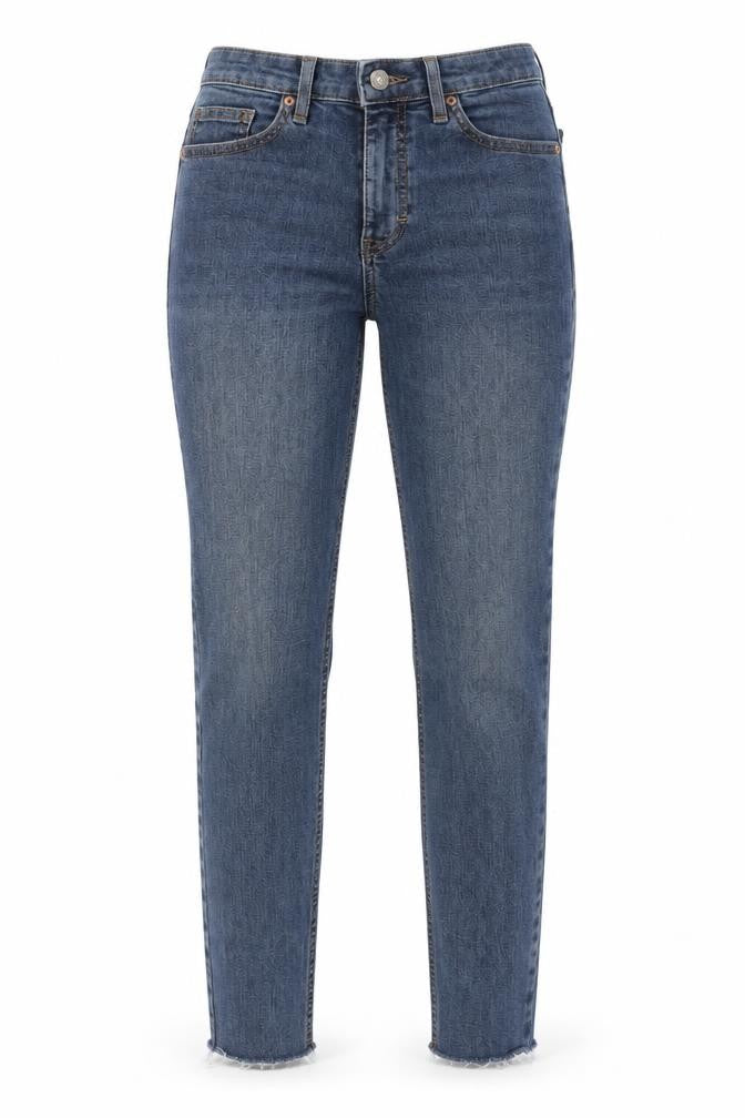 Topshop Womens Blue Cotton Skinny Jeans Size 25 in L34 in Regular Zip