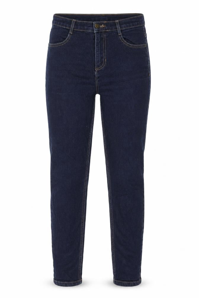 Marks and Spencer Womens Blue Cotton Skinny Jeans Size 8 Regular Zip