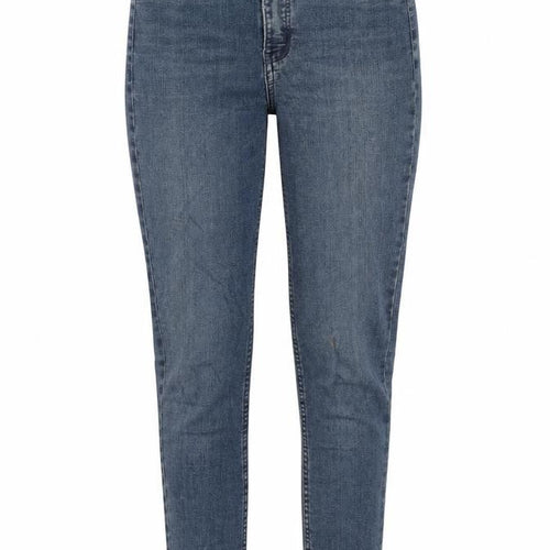 H&M Womens Blue Cotton Skinny Jeans Size 8 Regular Zip