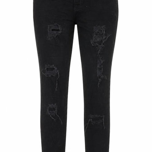 Denim & Co. Womens Black Cotton Skinny Jeans Size 10 Regular Zip