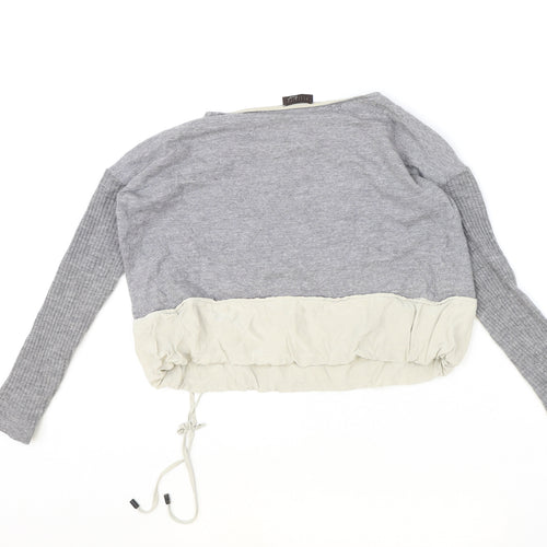 Peserico Womens Grey Wool Pullover Sweatshirt Size 18 Pullover